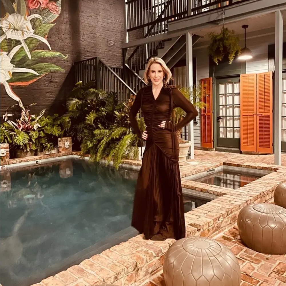 $1,690 Proenza Schouler Cinched Cutout Maxi Dress - Picture 7 of 8